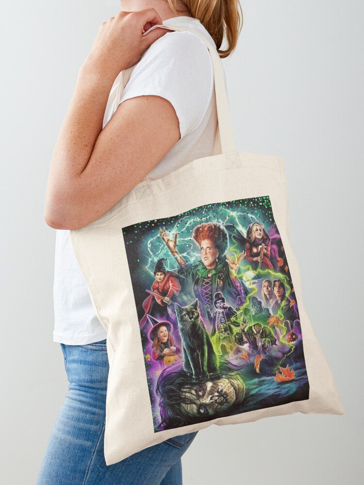 Hocus Pocus 1993 Tote Bag | Cute Halloween Tote Bag | Reusable Eco Shopping Bag