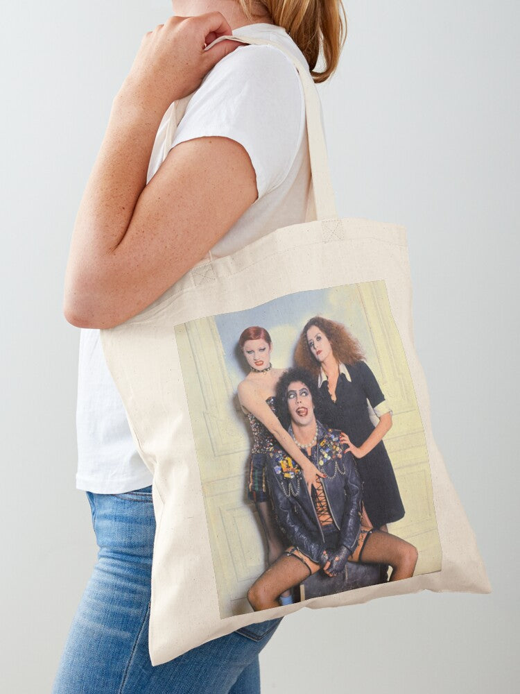 Rocky Horror- Unholy Trio Tote Bag | Cute Halloween Tote Bag | Reusable Eco Shopping Bag