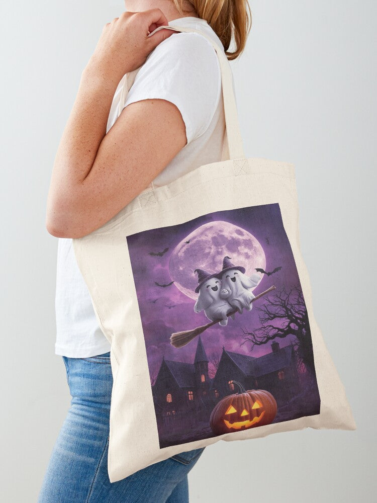 Halloween Style Tote Bag | Spooky Halloween Tote Bag | Trendy Reusable Bag
