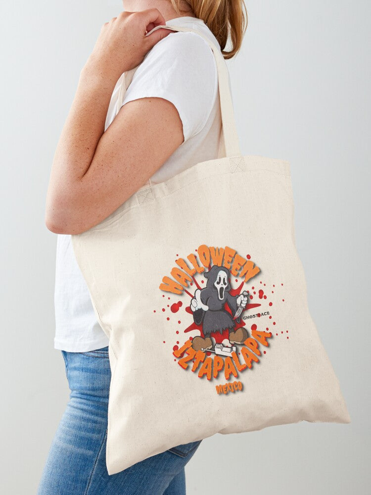 Halloween Iztapalapa Mexico Limited Edition Halloween 2025 Merch 4 Tote Bag | Spooky Halloween Tote Bag | Trendy Reusable Bag