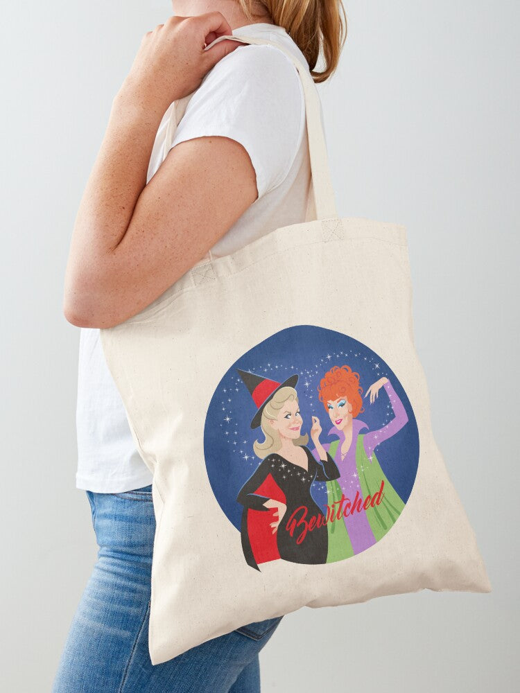 Bewitched Ladies Tote Bag | Cute Halloween Tote Bag | Reusable Eco Shopping Bag