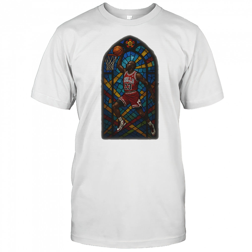 Stained glass Michael Jordan shirt