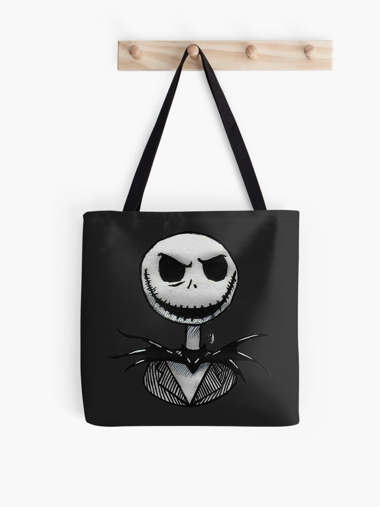 Jack Skellington Tote Bag | Cute Halloween Tote Bag | Reusable Eco Shopping Bag