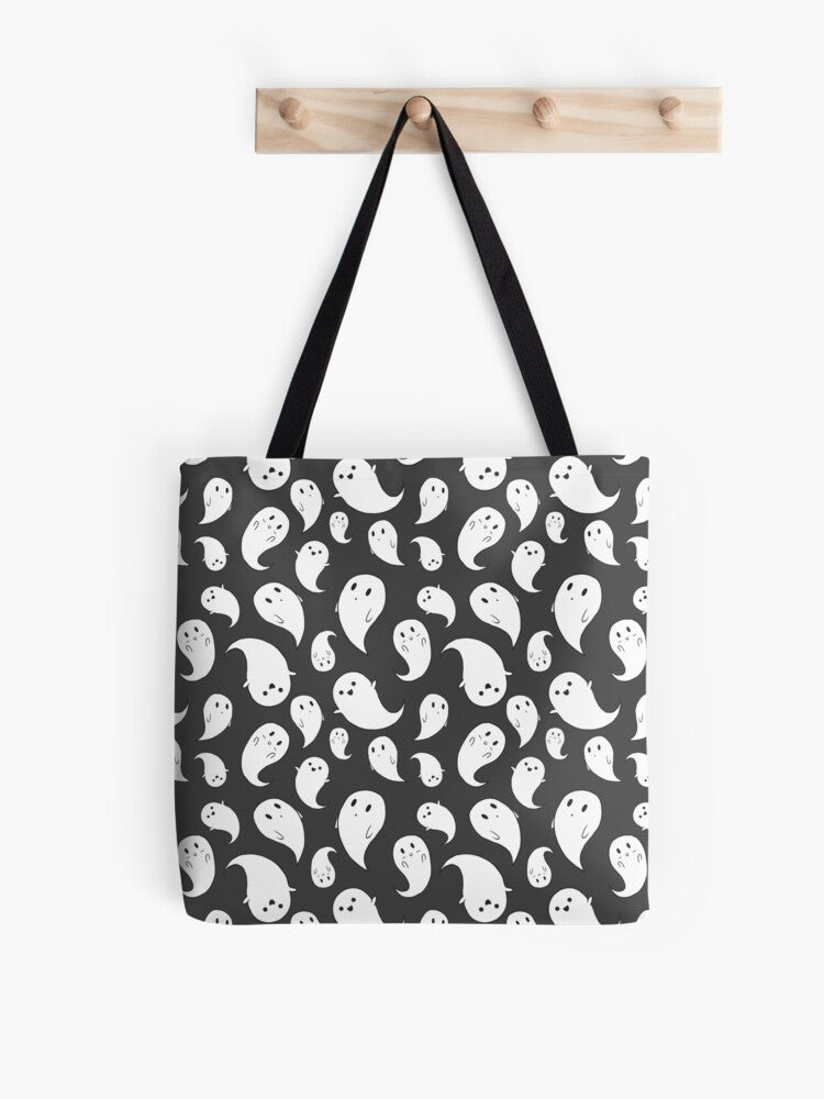 Phantom Paisley Tote Bag | Cute Halloween Tote Bag | Reusable Eco Shopping Bag