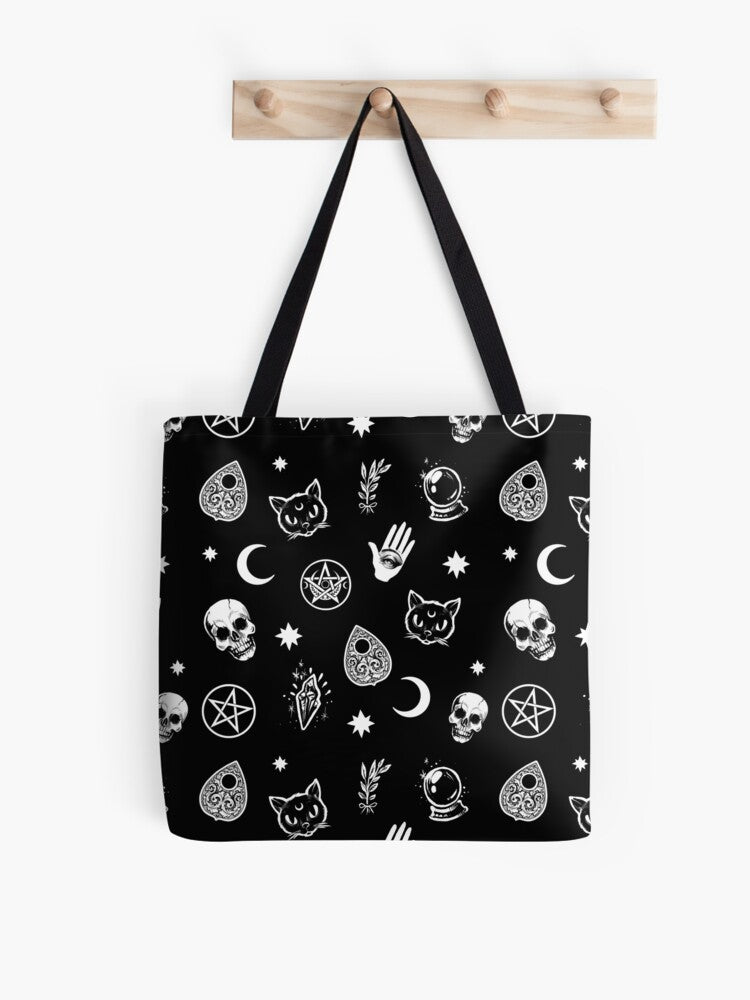 Witch Pattern Tote Bag | Cute Halloween Tote Bag | Reusable Eco Shopping Bag