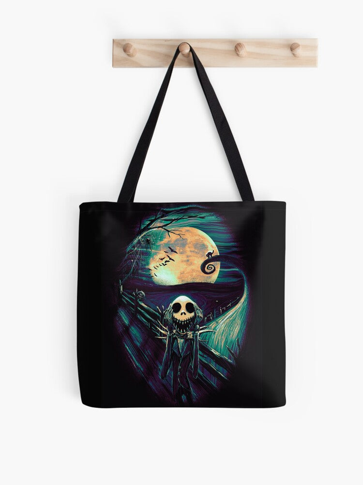 The Scream Before Christmas Tote Bag | Cute Halloween Tote Bag | Reusable Eco Shopping Bag
