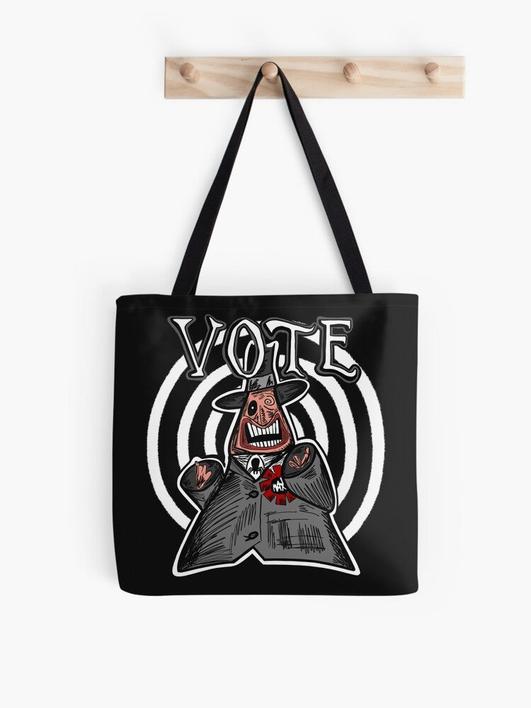 The Nightmare Before Christmas Halloween Vote Mayor Tote Bag | Spooky Halloween Tote Bag | Trendy Reusable Bag