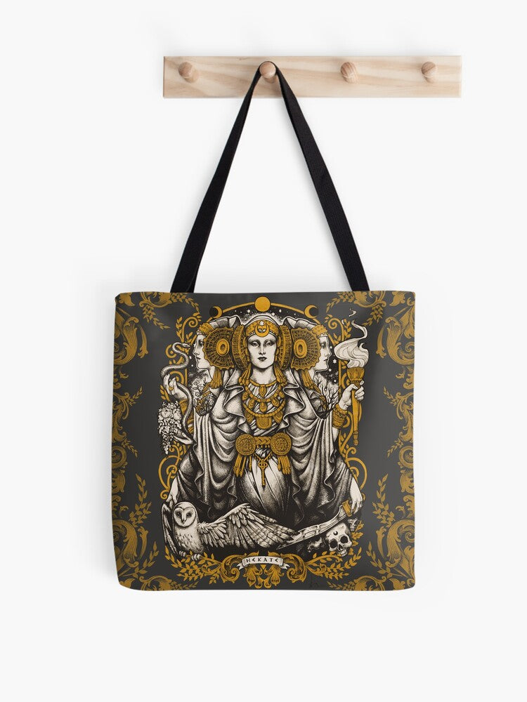 Iberian Hecate Tote Bag | Cute Halloween Tote Bag | Reusable Eco Shopping Bag