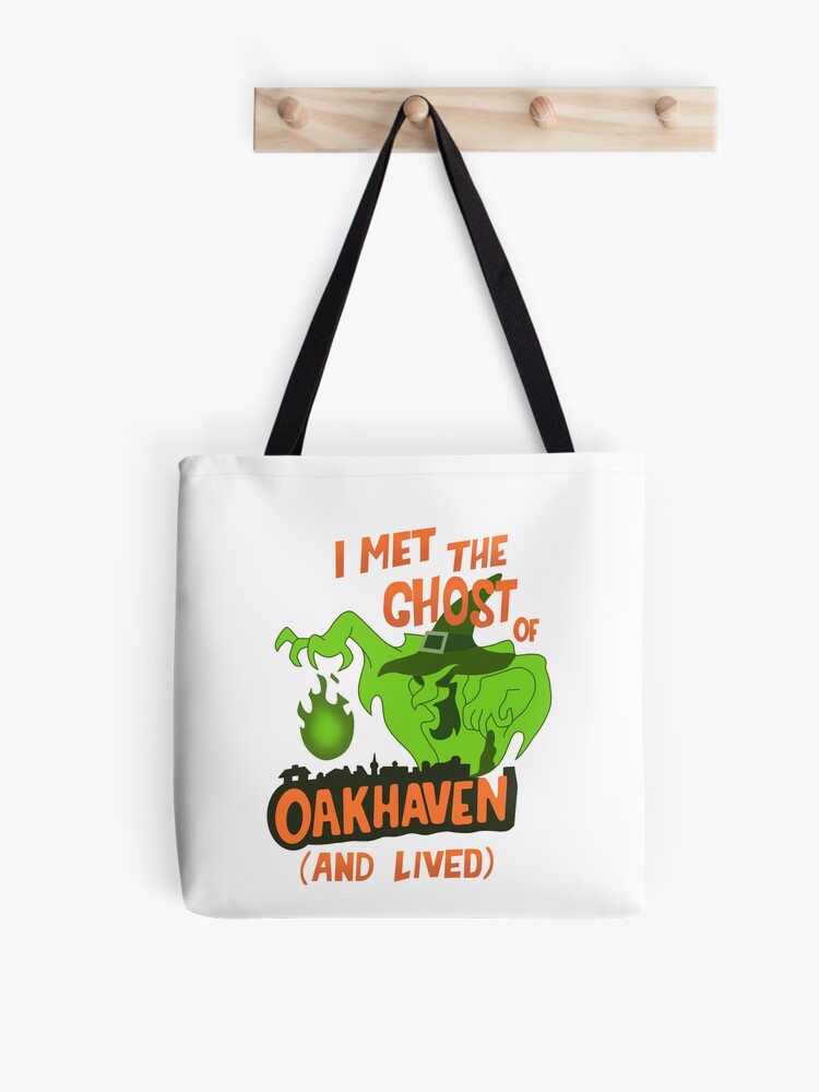 Witch's Ghost Tote Bag | Cute Halloween Tote Bag | Reusable Eco Shopping Bag