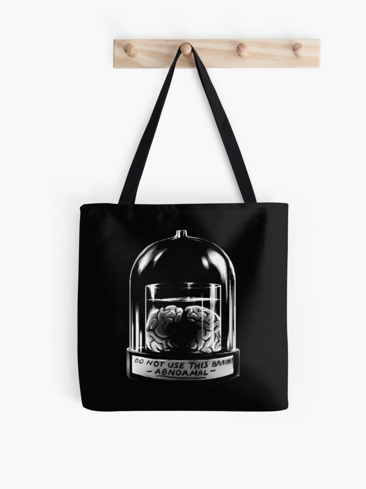 Abby Normal Black Tote Bag | Cute Halloween Tote Bag | Reusable Eco Shopping Bag