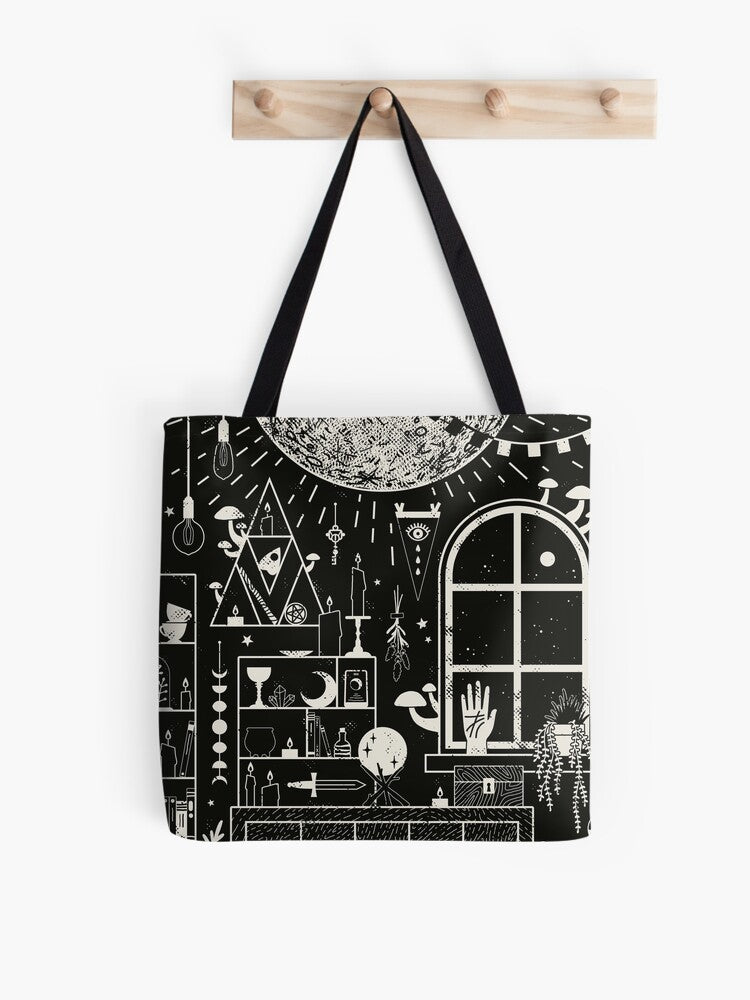 Moon Altar Tote Bag | Cute Halloween Tote Bag | Reusable Eco Shopping Bag