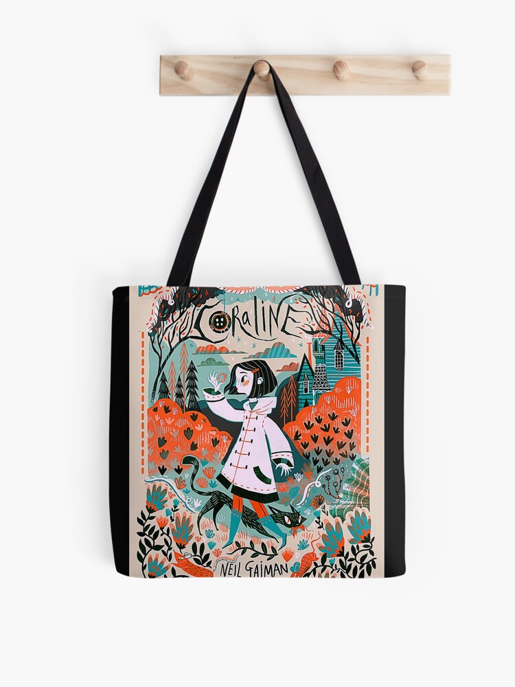 Coraline Coraline Coralineeee Poster Tote Bag | Cute Halloween Tote Bag | Reusable Eco Shopping Bag