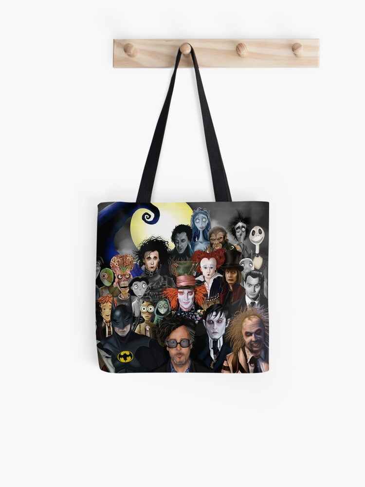 Tim Burton Classics Tote Bag | Cute Halloween Tote Bag | Reusable Eco Shopping Bag