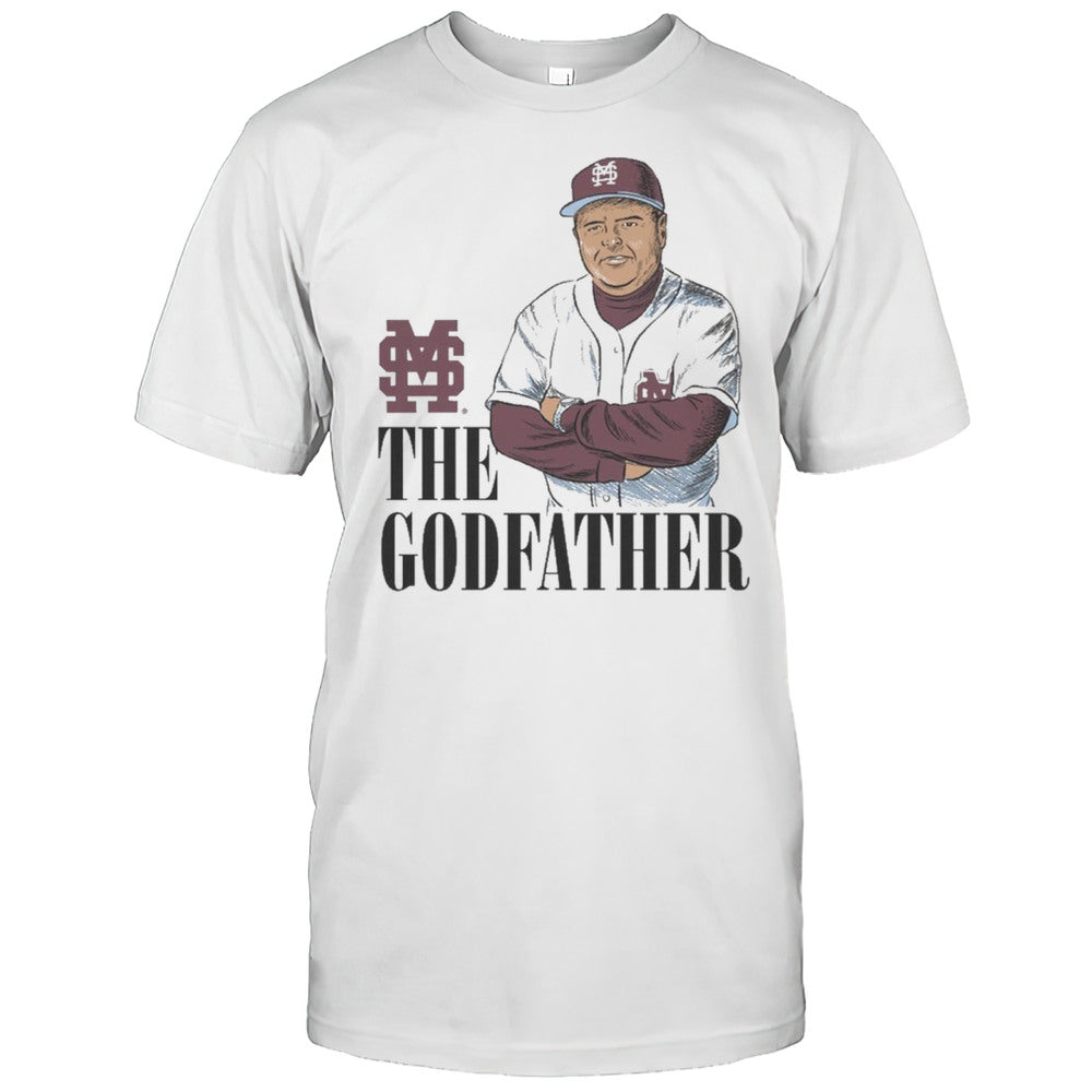 The Godfather Ron Polk MSU Mississippi State Bulldogs Baseball Painting T shirt