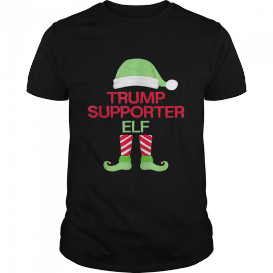 The Trump Supporter Elf Family Christmas T Shirt