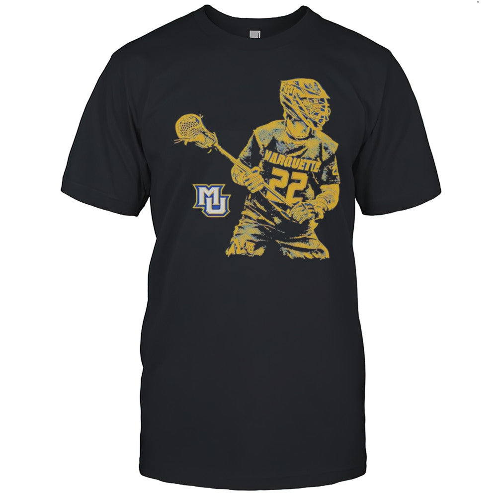 Will Foster Marquette Lacrosse Illustration Shirt