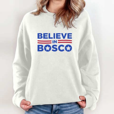 Believe In Bosco Football Sweatshirt