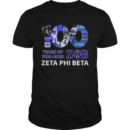 100 Years Of 19202020 ZOB Zeta Phi Beta shirt