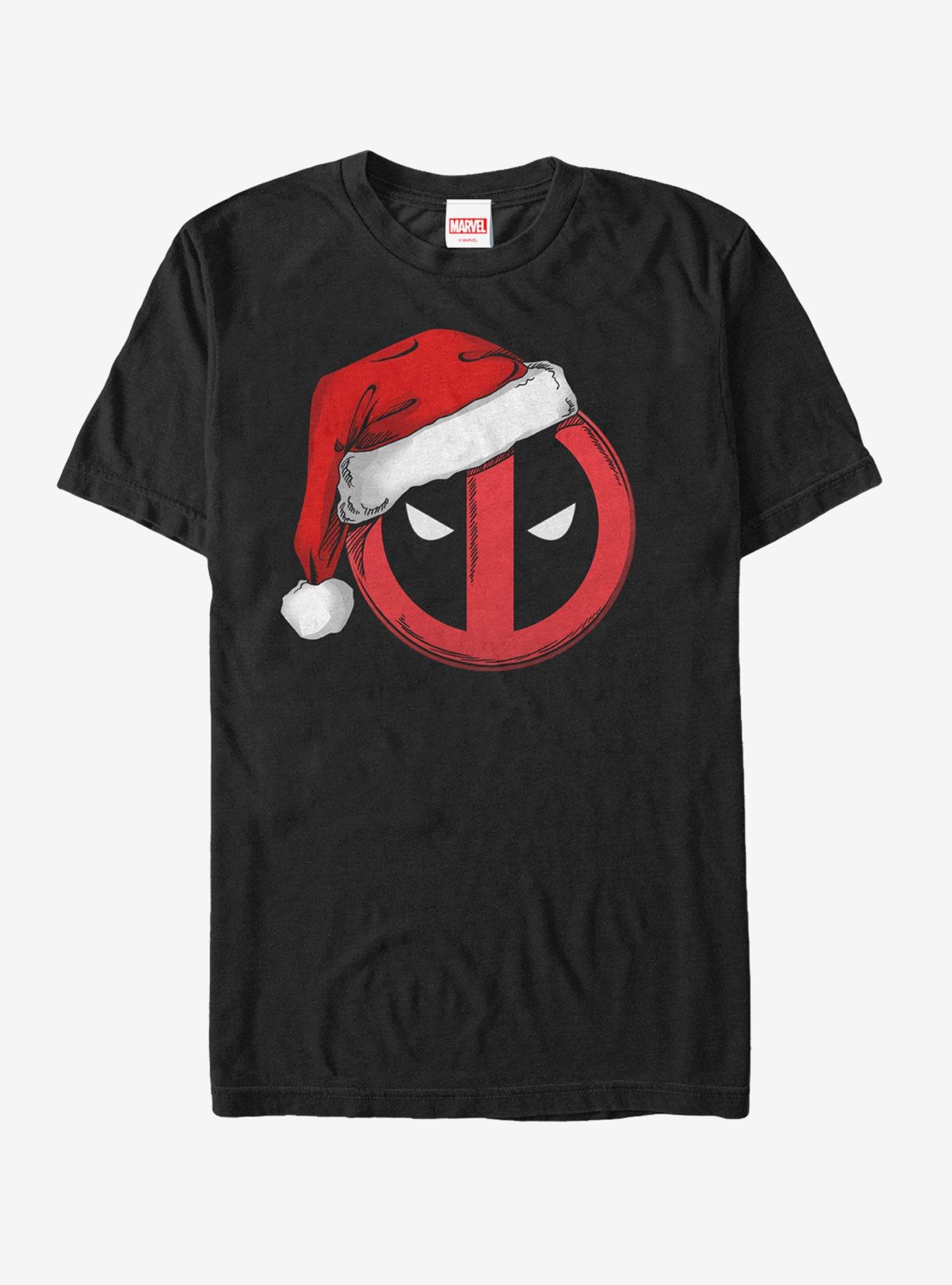 Marvel Christmas Deadpool Santa Hat TShirt T-Shirt | Top Trending Graphic | Limited Christmas Style