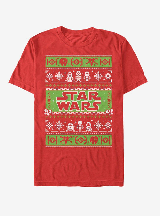 Star Wars Ugly Christmas Sweater Come To The Merry Side T-shirt | Trendy Graphic Tee | Casual Unisex T-shirt