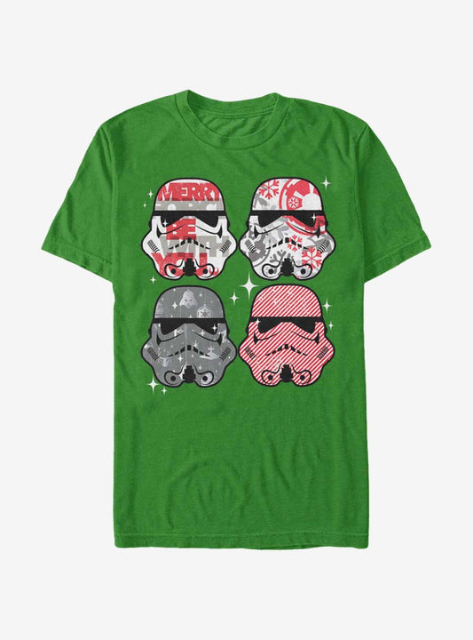 Star Wars Christmas Stormtrooper Helmets TShirt T-Shirt | Holiday Edition | Trending Festive Apparel