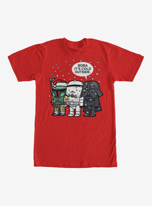 Star Wars Christmas Boba Its Cold Outside TShirt T-Shirt | Seasonal Must-Have | Great For Christmas Season