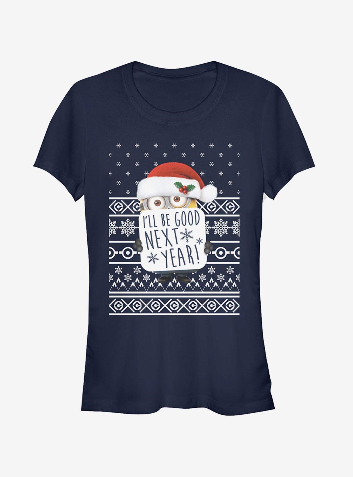 Christmas Good Minion Girls T-Shirt T-Shirt – Official Fan Merchandise | High Demand Item