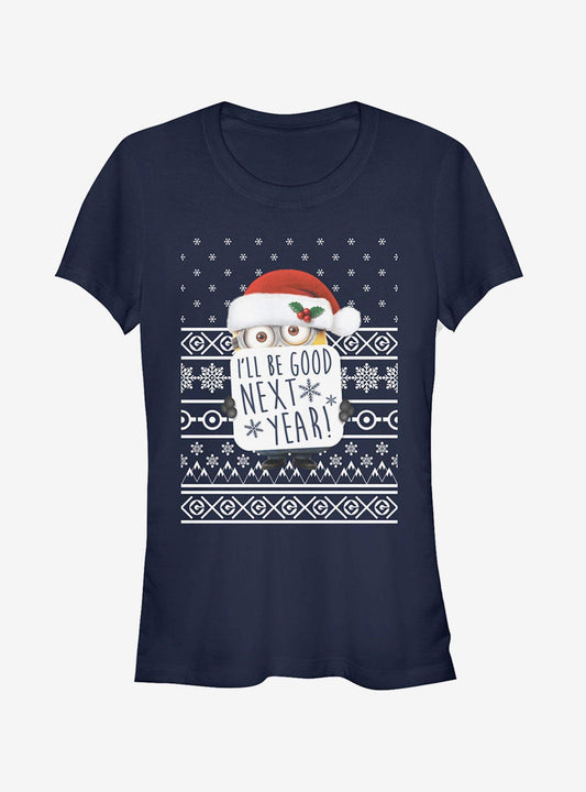 Christmas Good Minion Girls T-Shirt T-Shirt – Official Fan Merchandise | High Demand Item