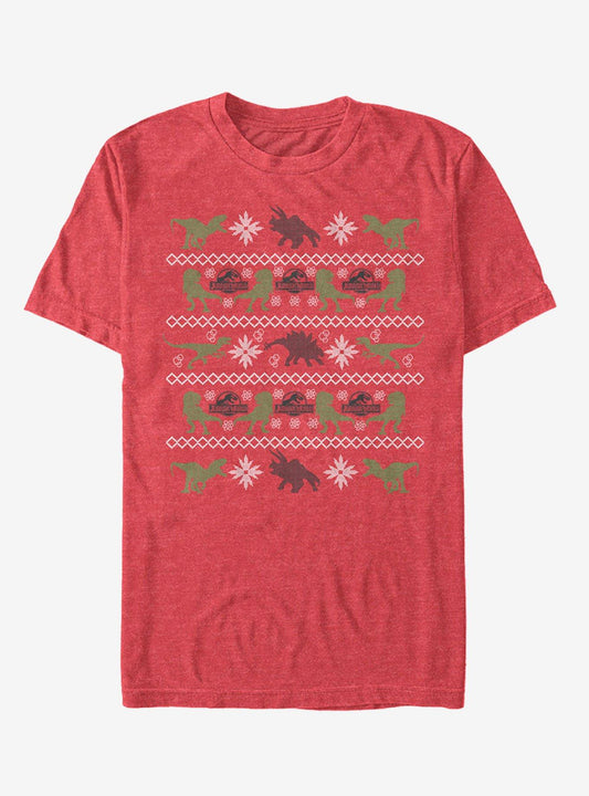 Velociraptor Ugly Christmas Sweater TShirt T-Shirt | High-Quality Print | Top Pick For Gifting