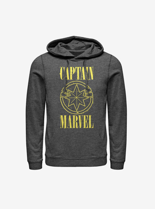 Marvel Captain Marvel Yellow Marvel Hoodie