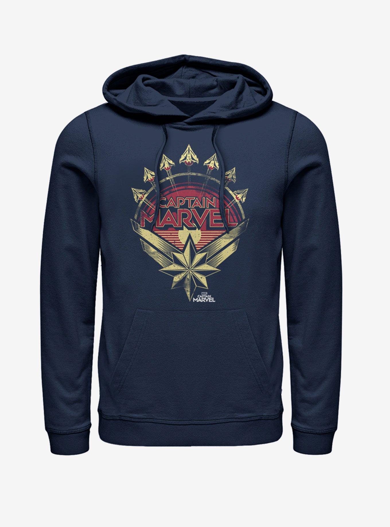 Marvel Captain Marvel Plane Model Hoodie