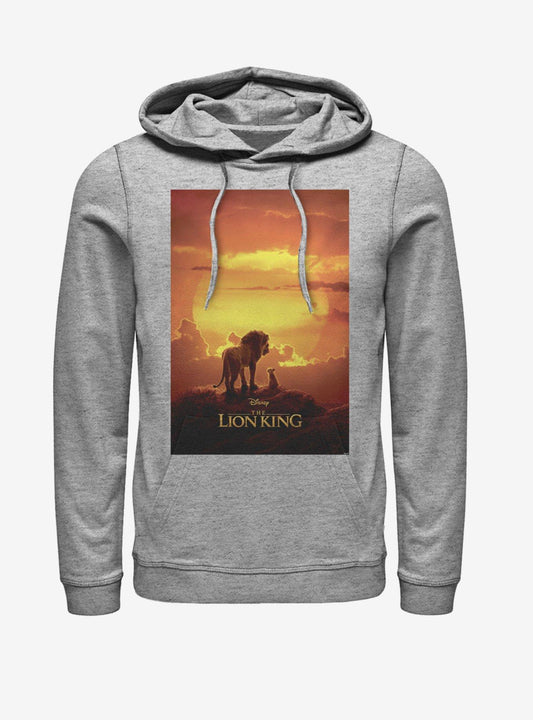 Disney The Lion King 2019 Pride Rock Poster Heathered Hoodie