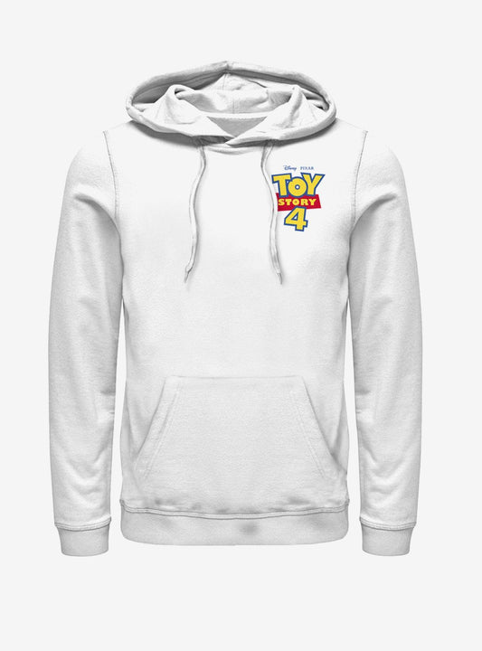 Disney Pixar Toy Story 4 Chest Color Logo White Hoodie