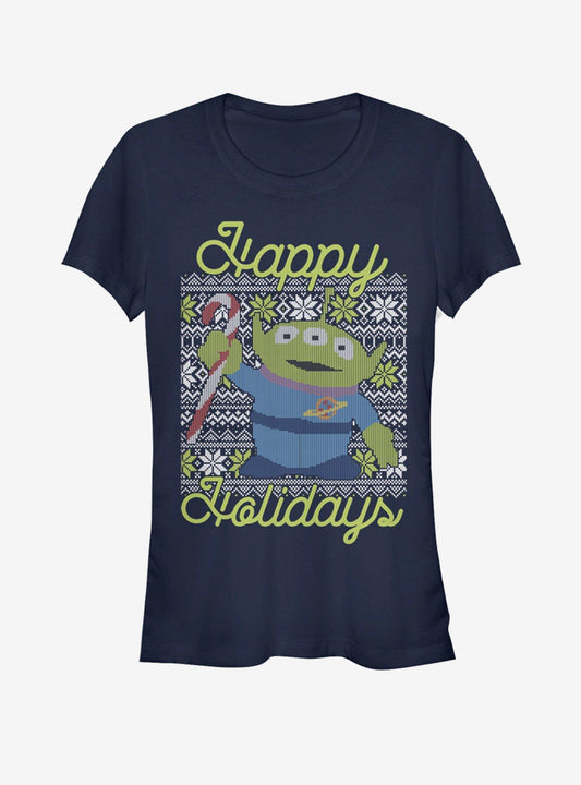 Disney Pixar Toy Story Alien Christmas Girls T-Shirt T-Shirt – Vintage Style Artwork | High Demand Item