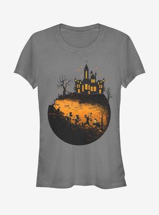 Disney Mickey Mouse Mickey Haunted Halloween Girls T-Shirt