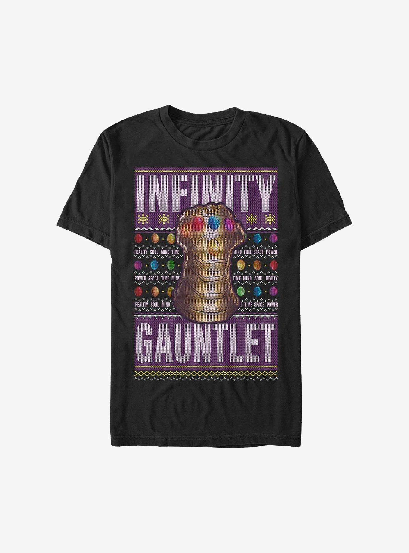 Marvel Avengers Gauntlet Christmas Pattern TShirt T-Shirt | Best-Selling Design | Great For Christmas Season