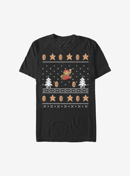 Super Mario Christmas Pattern Sweater TShirt T-Shirt | Premium Graphic | Perfect For Daily Wear