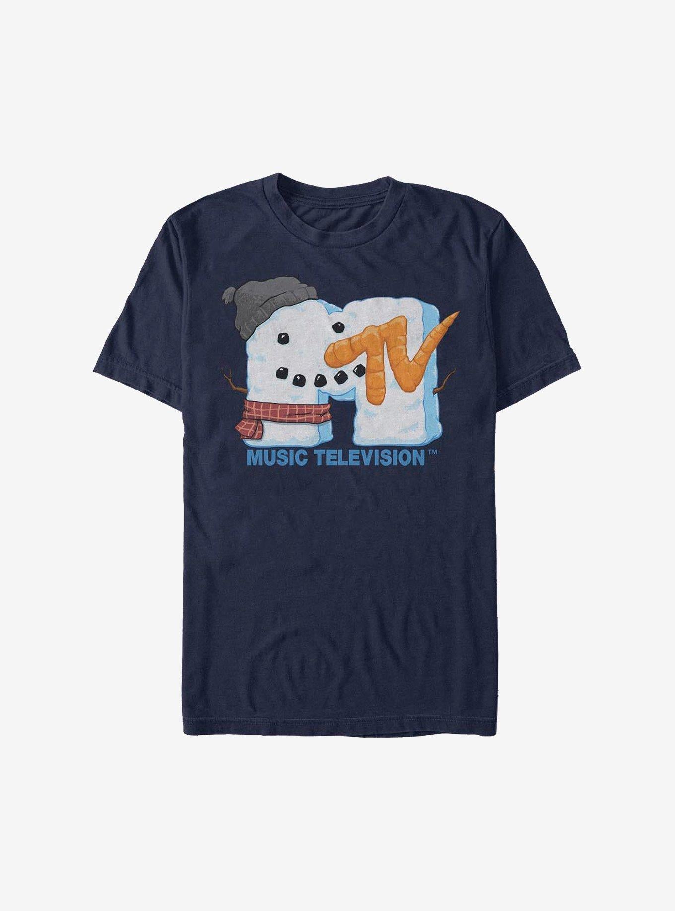 MTV Christmas Snowman Face Logo TShirt T-Shirt | Best-Selling Design | Perfect Holiday Gift