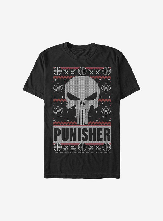 Marvel Punisher Christmas Pattern Sweater TShirt T-Shirt | Best-Selling Design | Top Pick For Gifting