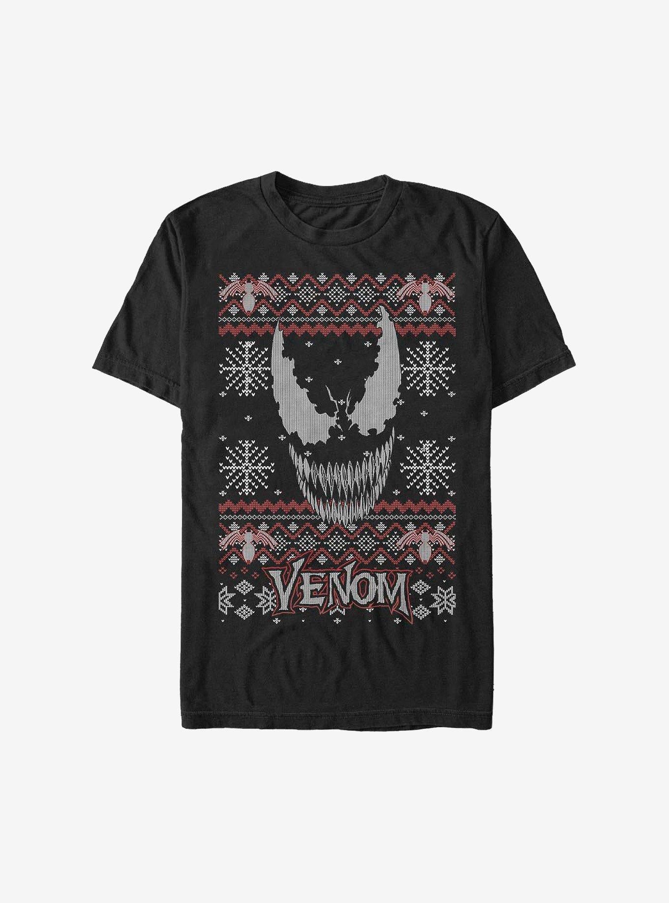 Marvel Venom Face Christmas Pattern Sweater T-Shirt T-Shirt – Premium Quality Print | High Demand Item