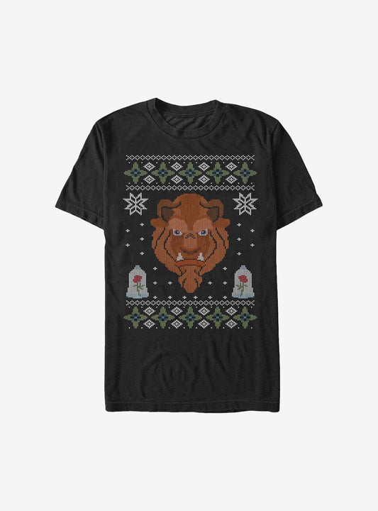 Disney Beauty And The Beast The Ugly Beast Ugly Christmas Sweater TShirt T-Shirt | High-Quality Print | Perfect Holiday Gift