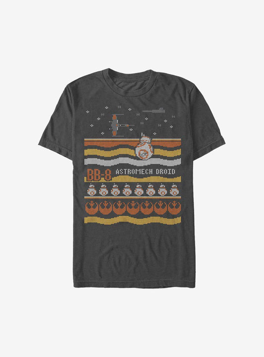 Star Wars Astromech Christmas Pattern TShirt T-Shirt | Fan Favorite Artwork | Top Pick For Gifting