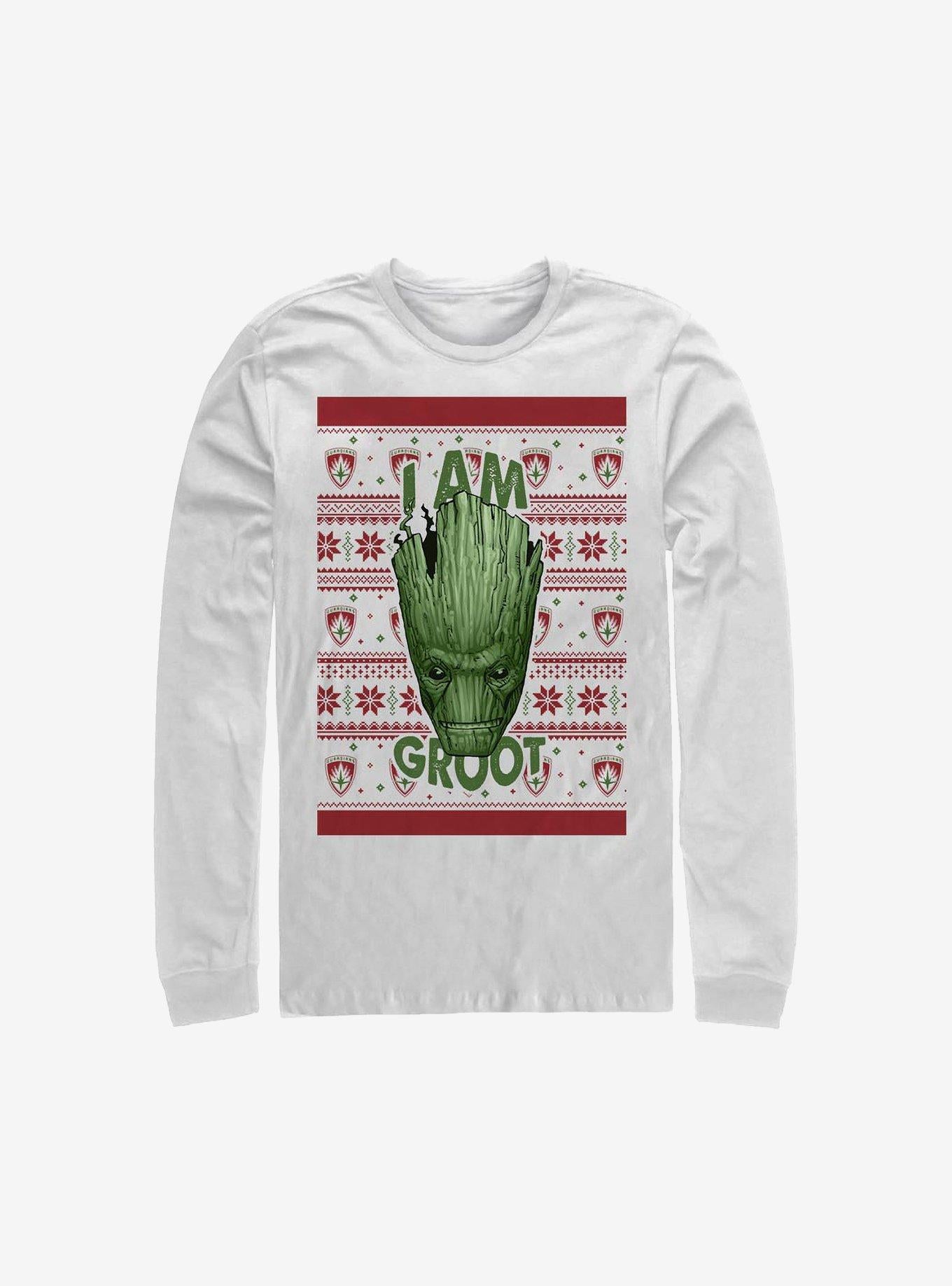 Marvel Guardians Of The Galaxy Groot Christmas LongSleeve TShirt T-Shirt | Holiday Edition | Great For Christmas Season