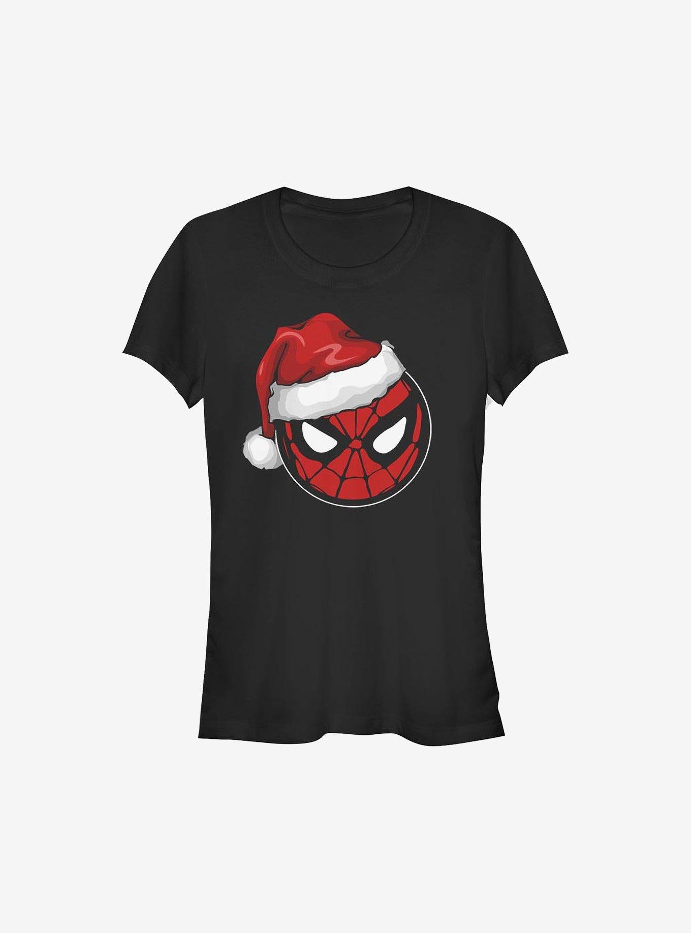 Marvel Spider-Man Spidey Santa Hat Christmas Girls T-Shirt T-Shirt – Premium Quality Print | Perfect for Daily Wear