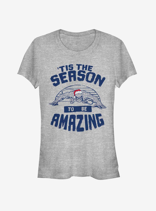 Marvel Spider-Man Amazing Season Christmas Girls T-Shirt T-Shirt – Official Fan Merchandise | Trending Now