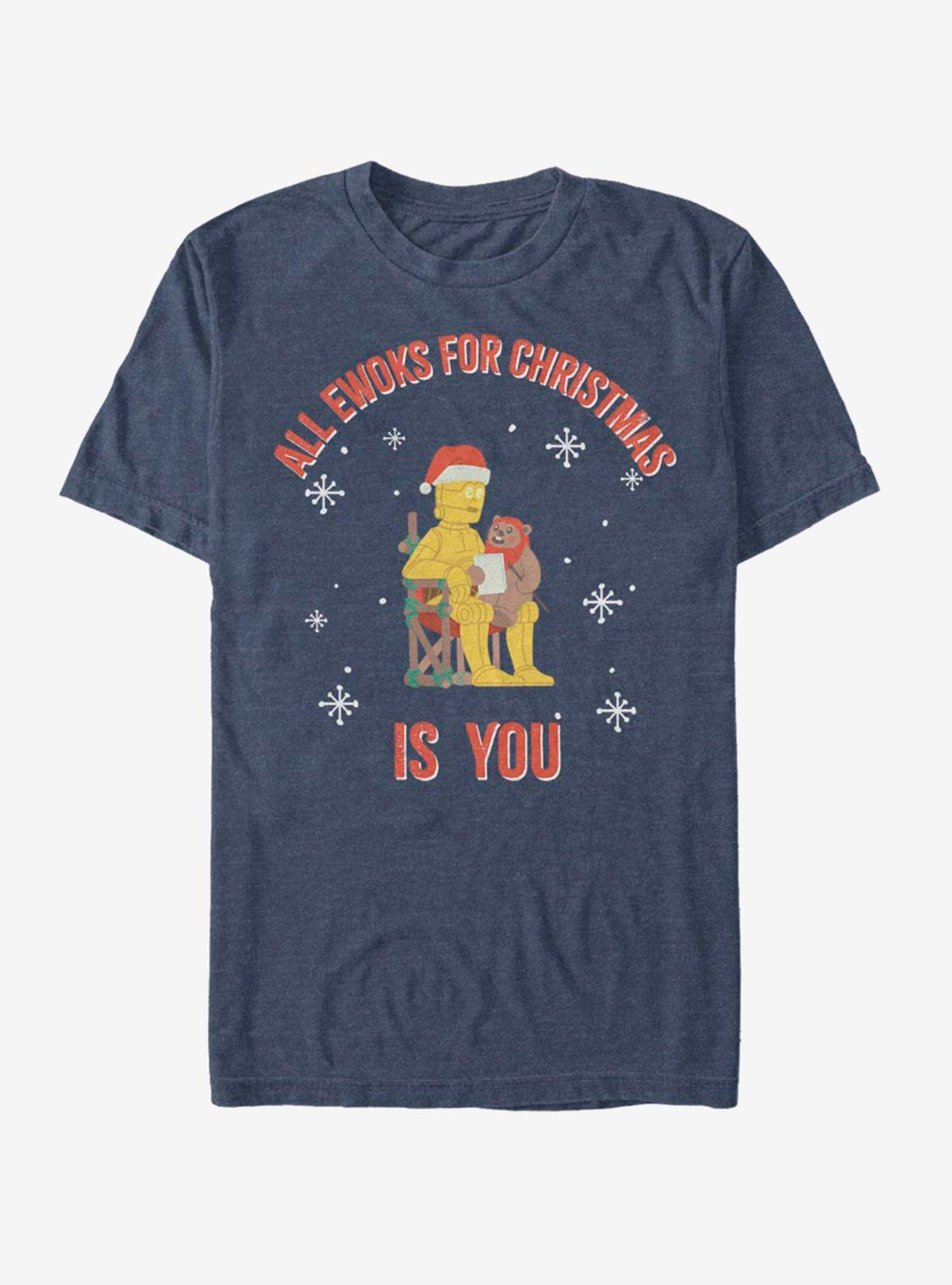 Star Wars C3PO Santa Ewok Christmas Is You TShirt T-Shirt | High-Quality Print | Limited Christmas Style