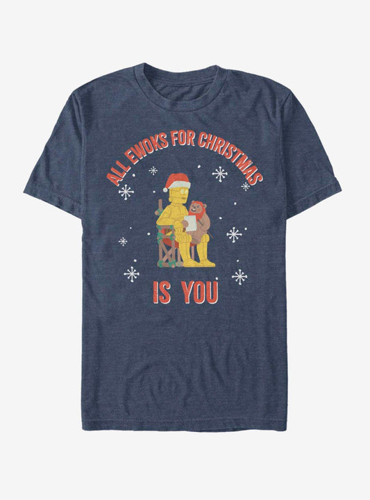 Star Wars C3PO Santa Ewok Christmas Is You TShirt T-Shirt | High-Quality Print | Limited Christmas Style