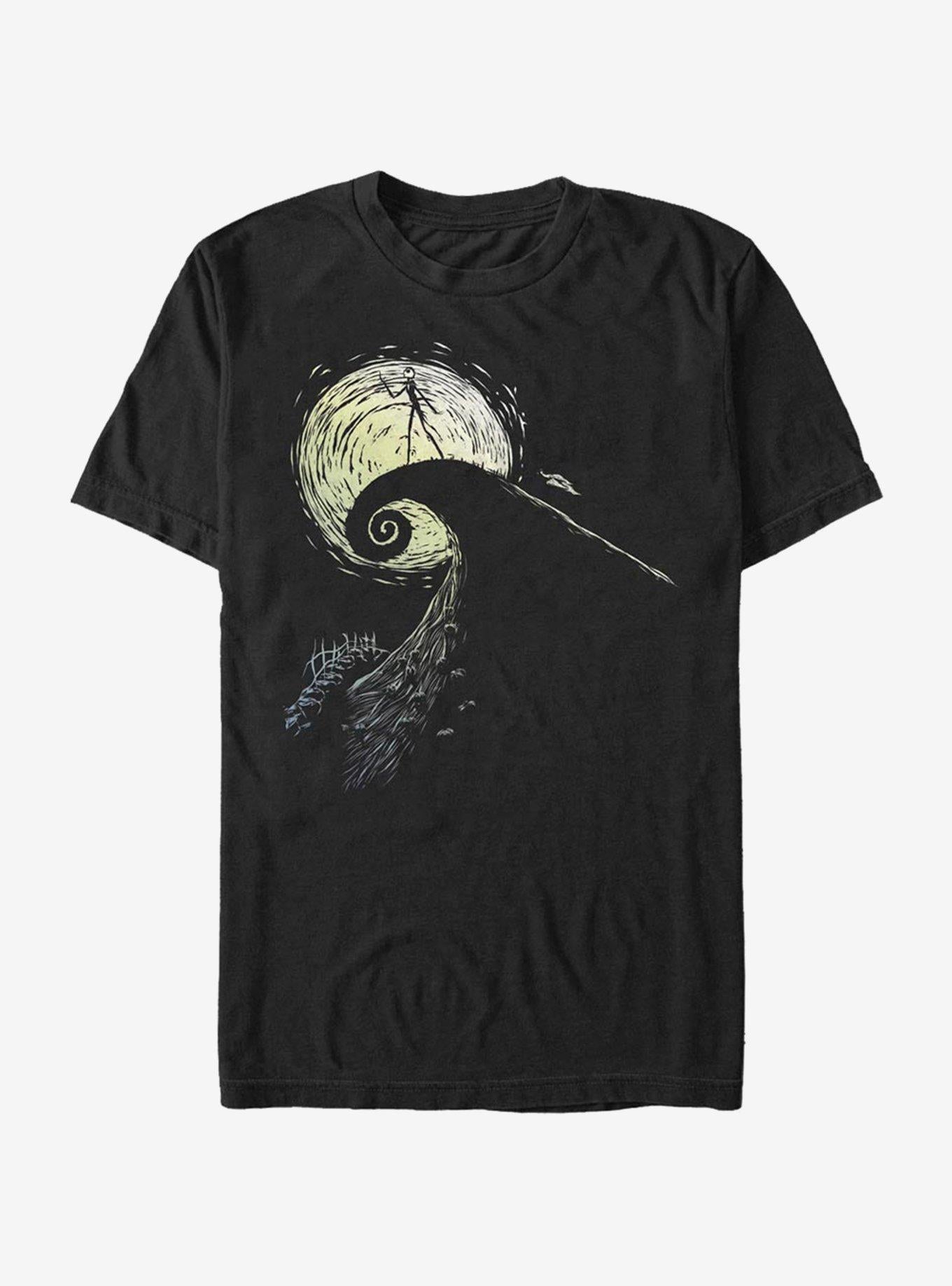 The Nightmare Before Christmas Spiral Hill Jack TShirt T-Shirt | Top Trending Graphic | Perfect For Daily Wear