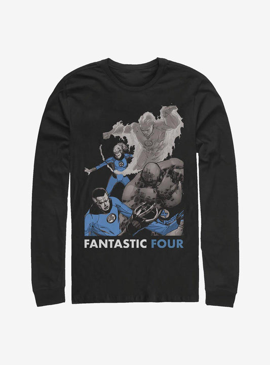 Marvel Fantastic Four The Four Long-Sleeve T-Shirt T-Shirt – Unique Character Design | Great Gift for Fans