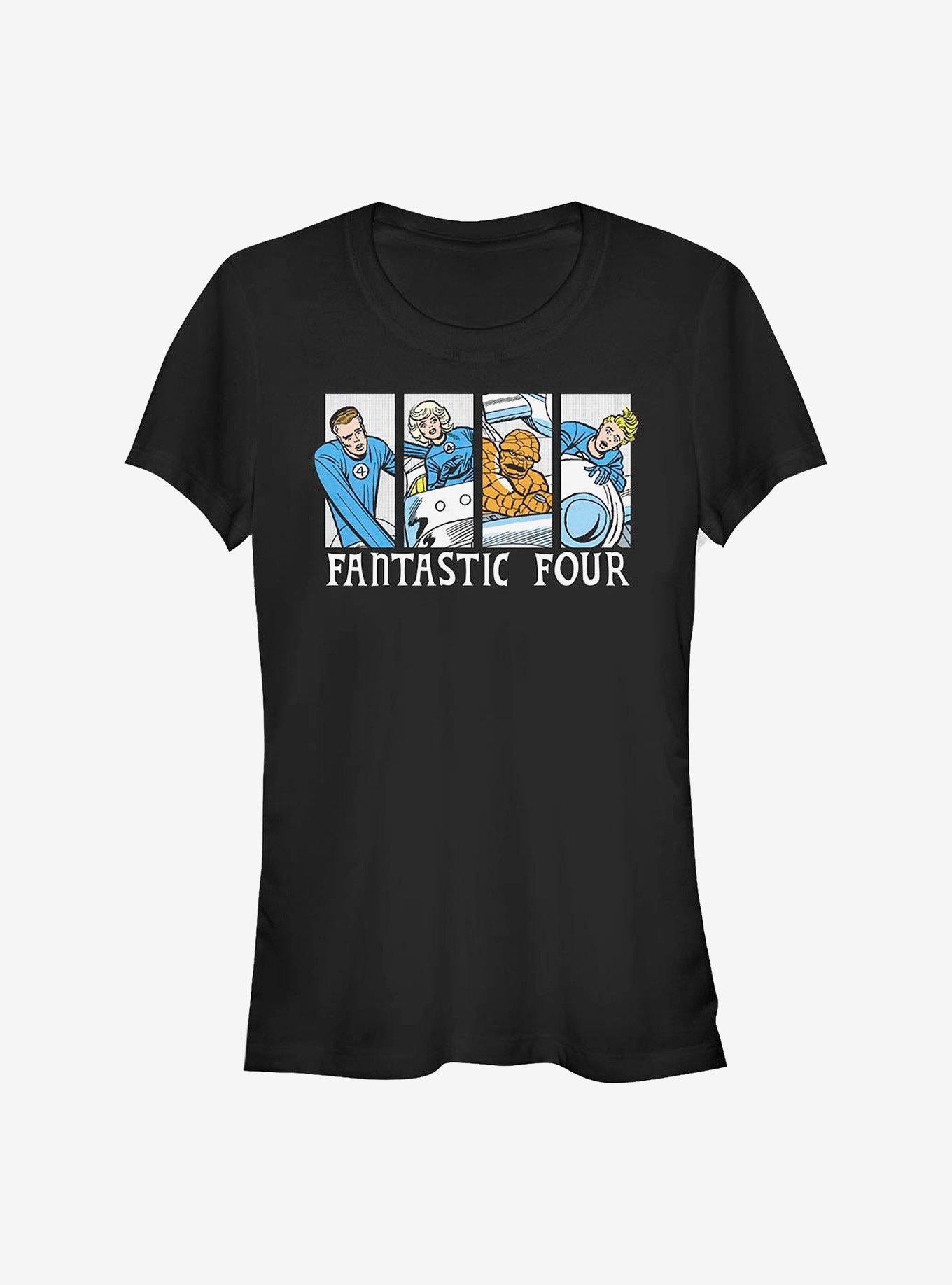 Marvel Fantastic Four Fantastic Comic Girls T-Shirt T-Shirt – Vintage Style Artwork | Great Gift for Fans